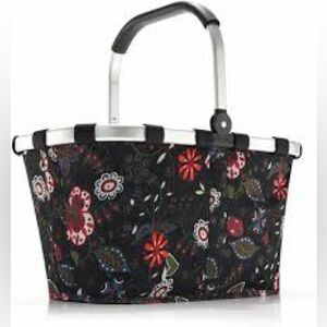 Reisenthel Black Folklore Print Floral Carrybag Tote Basket